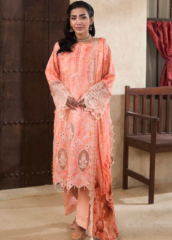 Applique Kari by Al Zohaib Unstitched Embroidered Lawn 3 Piece Suit AZ26AVI D-05 - Summer Collection