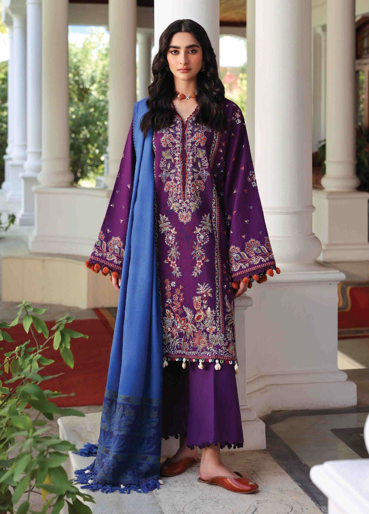 Amaris by Republic Womenswear Unstitched Luxury Shawl Khaddar Embroidered Suits 3 Piece RW25AS D-3 - Winter Collection