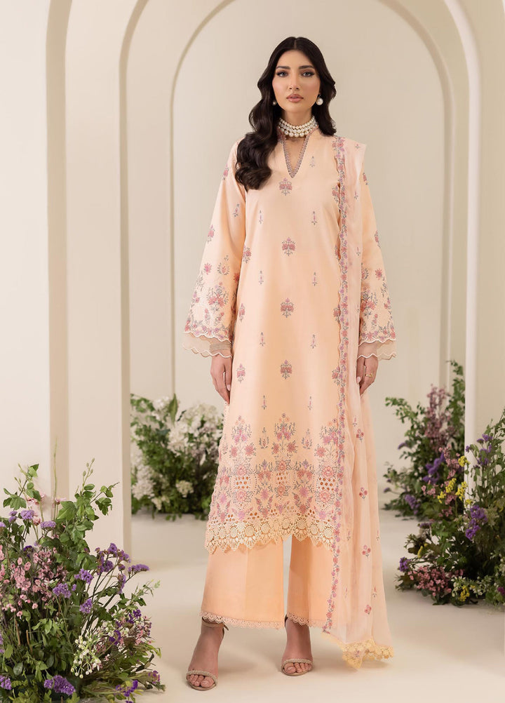 RajBari Exclusive Unstitched Embroidered Lawn 3 Piece Suit RB26UE D-4 - Summer Collection