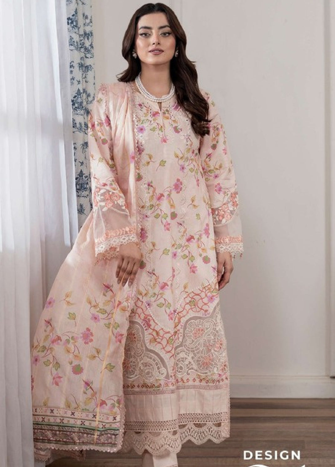 Applique Kari by Al Zohaib Unstitched Embroidered Lawn 3 Piece Suit AZ26AVII D-01 - Summer Collection