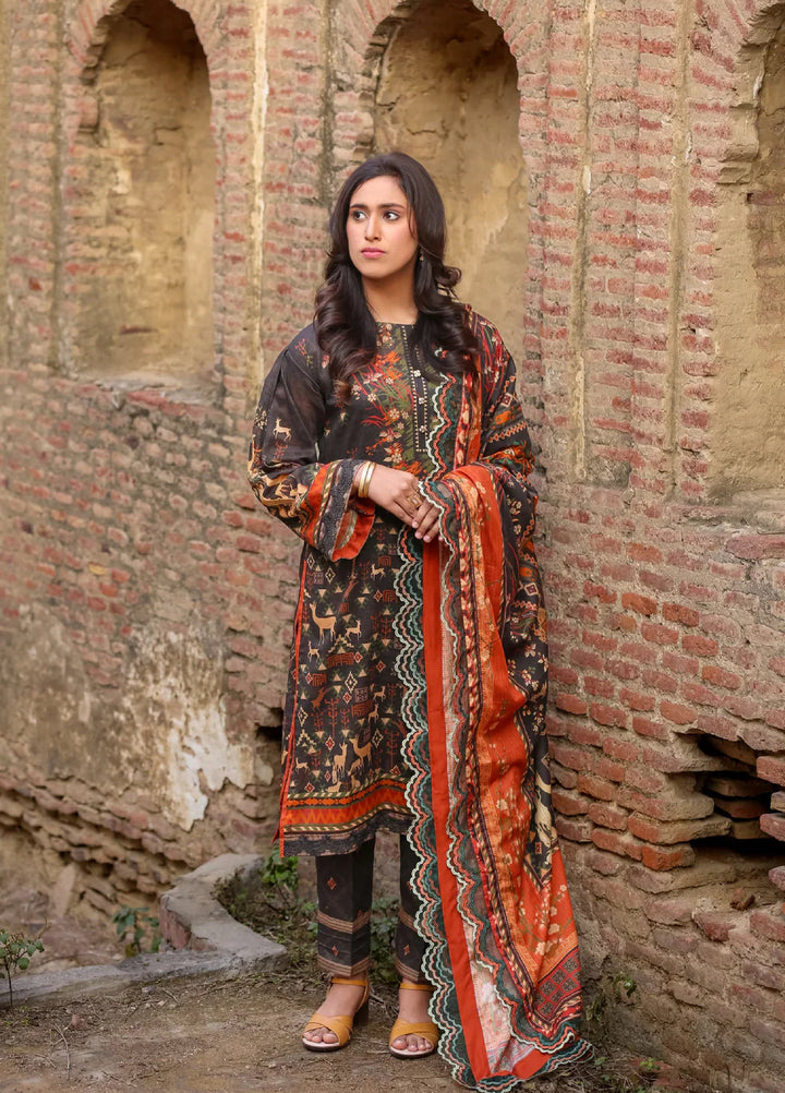 Lamorado Printed Lawn Suit Unstitched 3 Piece LMD25LP LWSU-25P305 - Summer Collection