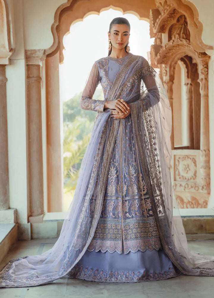 Mehr-un-Nissa By Florent Unstitched Wedding Embroidered Net 4 Piece FL25 FL-2 ZEENAT - Formals Collection