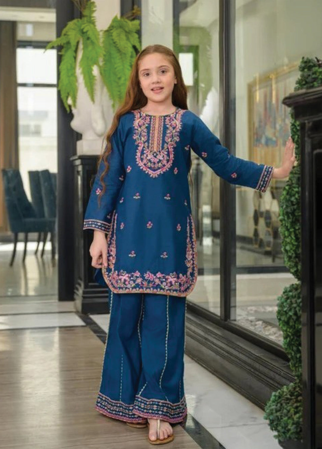 Fresh Birds Kids RTW Embroidered Lawn 2 Piece Suit Mahnoor-FB-01 - Casual Collection