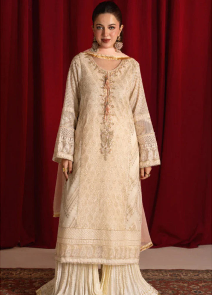 Zaaviay Luna Pearl Chikankari Suit Pret 3 Piece Festive Collection