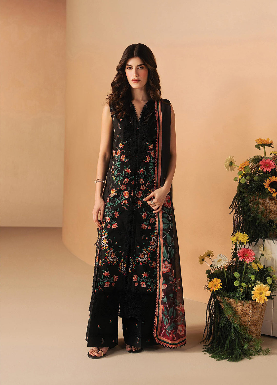 Haze A Prints by Afrozeh Unstitched Embroidered  Lawn 3 Piece Suit AF26UAP Nightlure FWU-117 - Summer Collection