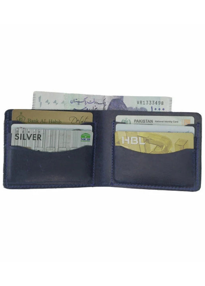 Vintage by Jild Mens Genuine Vintage Leather Wallet-BLUE BERRY S1 - Wallets Collection