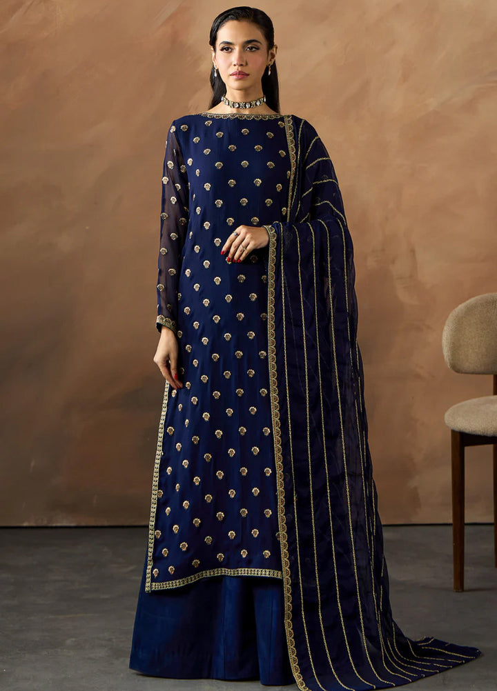 Zarif Women RTW Embroidered Chiffon 3 Piece Suit ZR26UCR ZRF-EMC-26 - Eid Collection