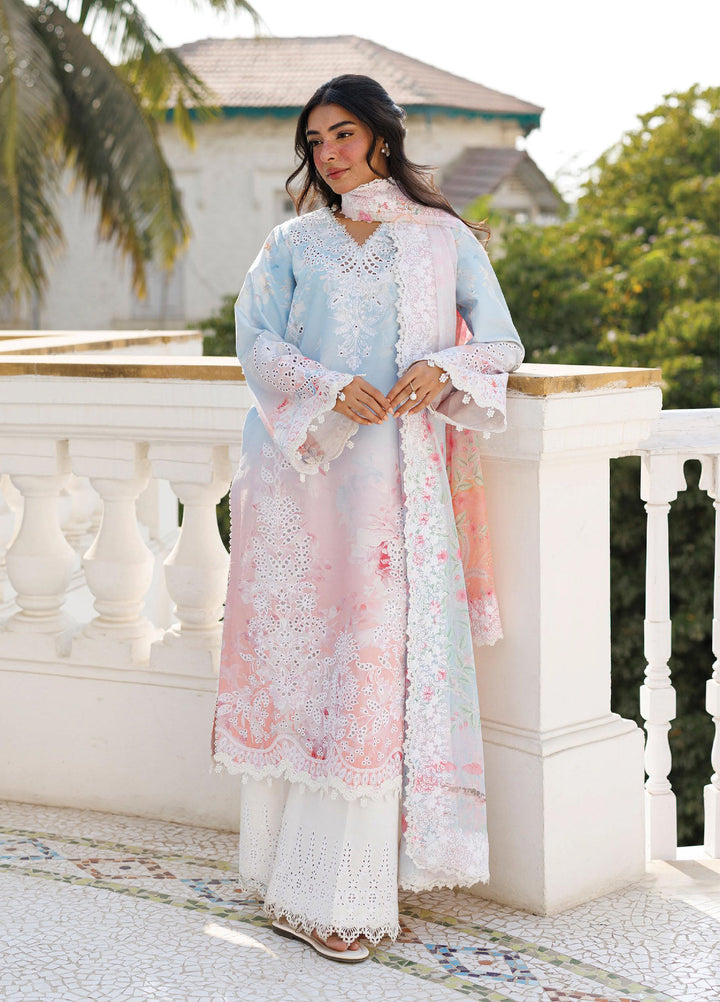 Summer Together by Afrozeh Unstitched Embroidered Lawn 3 Piece Suit AF26UST D-6 LILOURA - Festive Collection