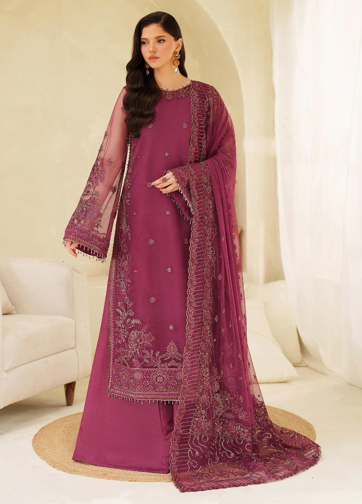 Meesa by Zarif Unstitched Net Embroidered Suits 3 Piece ZR25UF ZRF-ML-03 ORILA - Winter Collection