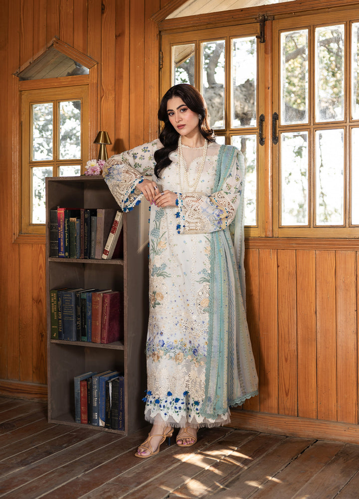 Elaf Premium Chikankari Unstitched Printed Lawn 3 Piece Suit EL26UPC ERC-1A SAHIL - Summer Collection