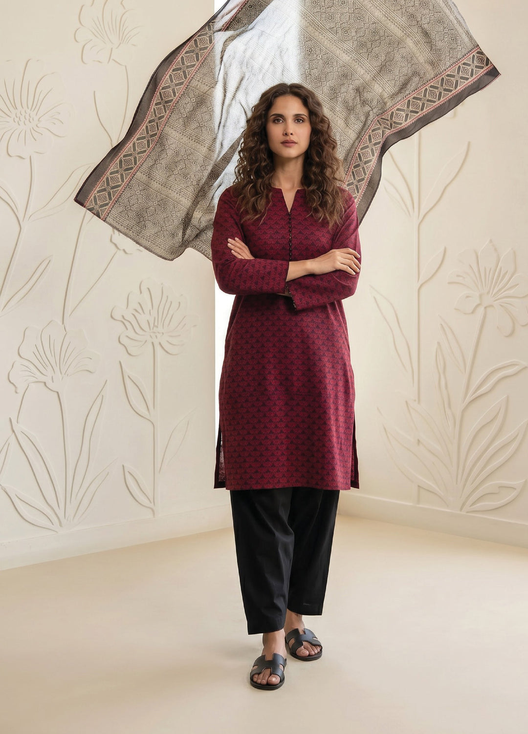 Salina by Regalia Textiles Unstitched Printed Lawn 3 Piece Suit RG26USII D-2 - Casual Collection