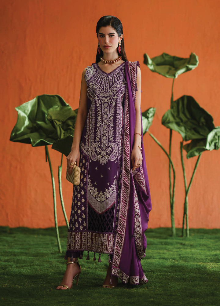 Blooming Flower by Zariya Unstitched Embroidered Lawn 3 Piece Suit ZRY26ULB IZETTA ZB-60100 - Festive Collection