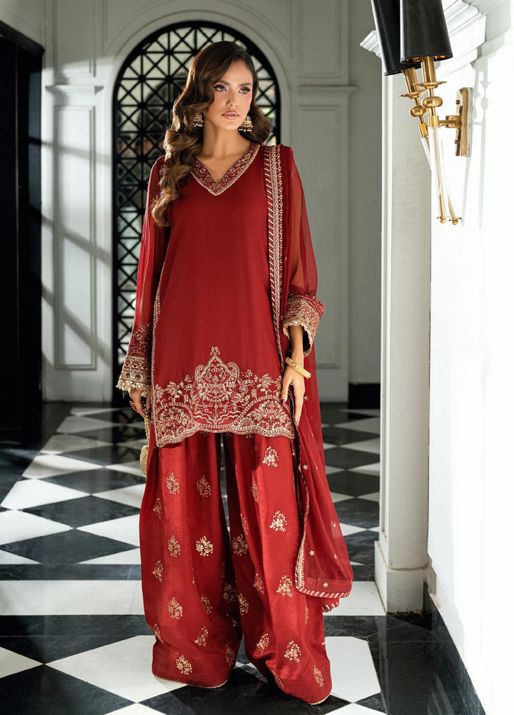 Maison d'or by Sahane Unstitched Embroidered Chiffon 3 Piece Suit CT-27009 RUE - Festive Collection