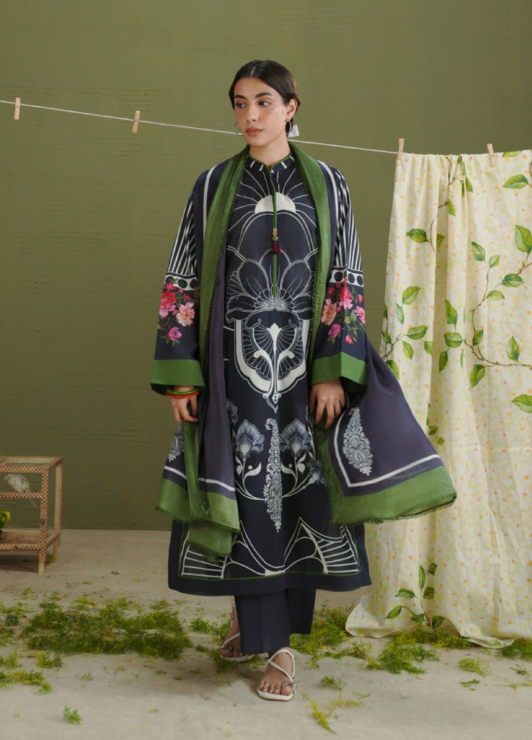 Coco by Zara Shahjahan Unstitched Printed Lawn 3 Piece Suit CZS26PS ZCB-26 10 B - Summer Collection