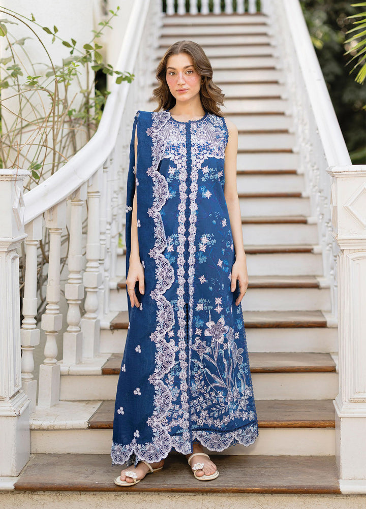 Summer Together by Afrozeh Unstitched Embroidered Lawn 3 Piece Suit AF26UST D-2 CELESTARA - Festive Collection