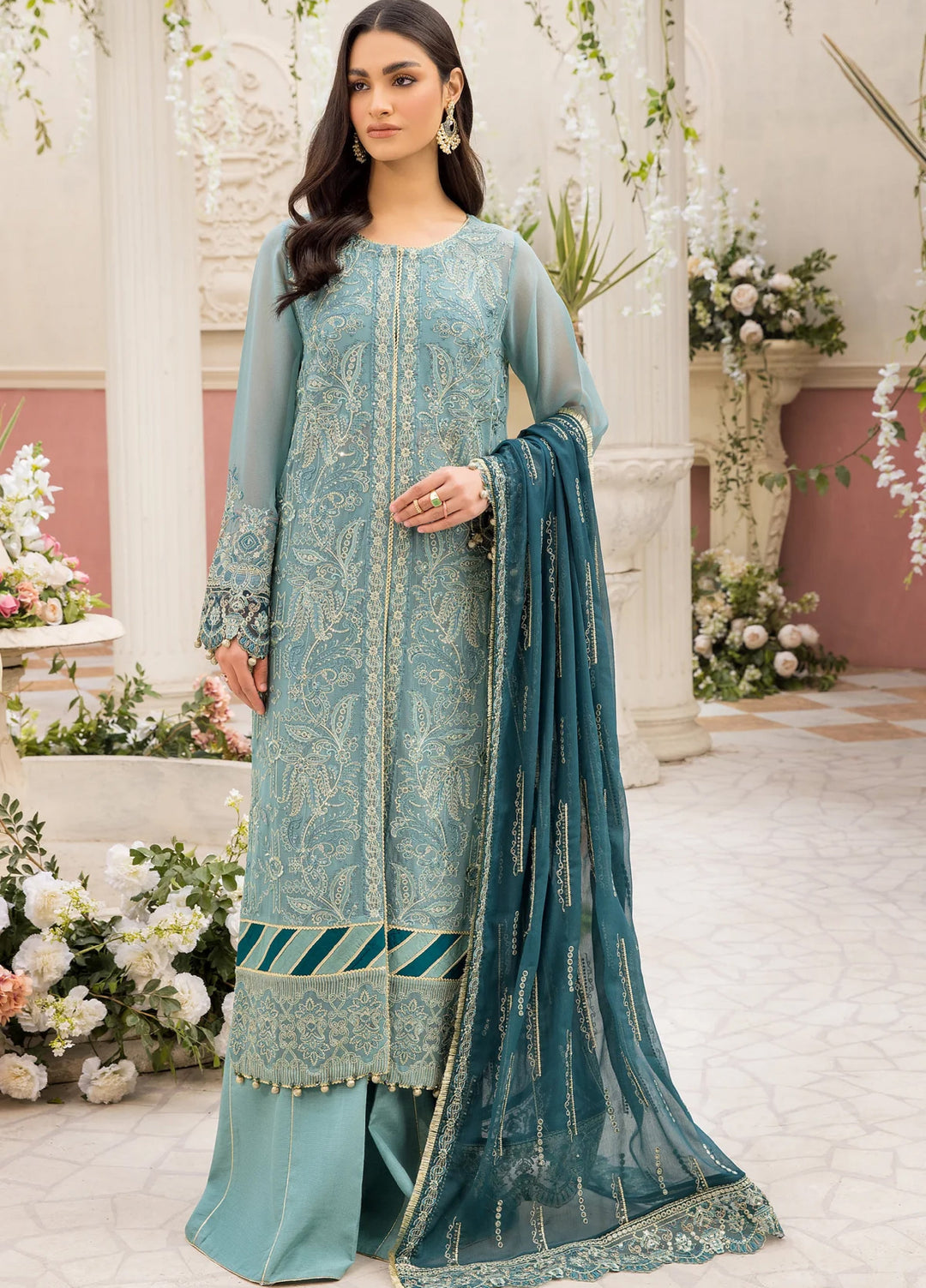 Xenia Formal Unstitched Luxury Chiffon Suits 3 Piece XE25FL Hayah - Formals Collection