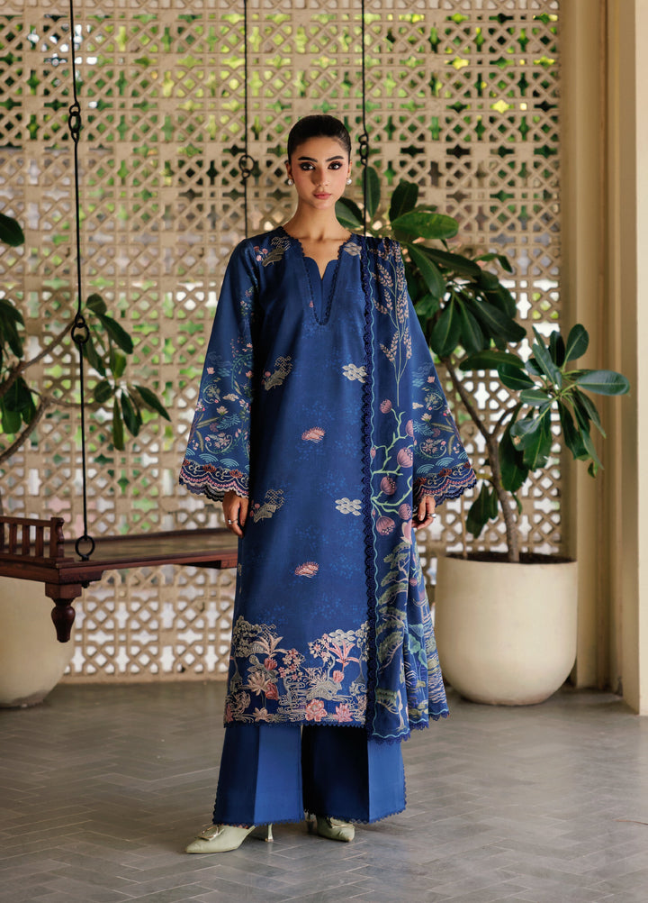 Zync by Florent Whispers Unstitched Embroidered Modal 3 Piece FL25WW FL-9B - Winter Collection