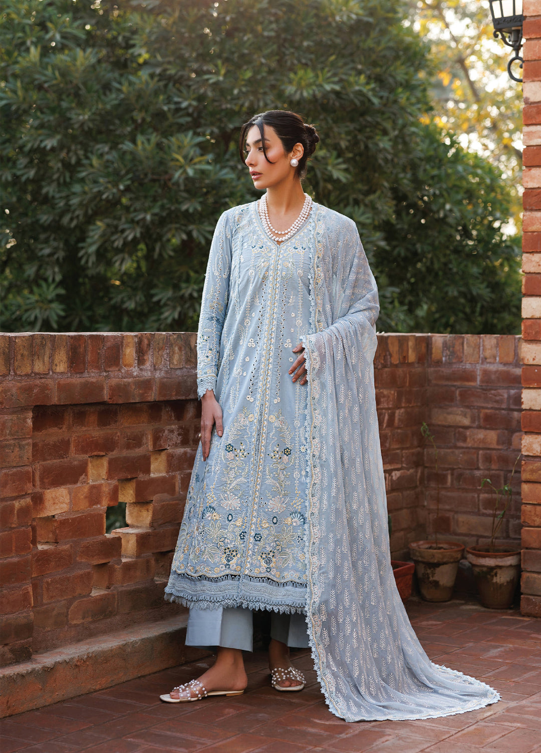 Mirabelle by Emaan Adeel Unstitched Embroidered Luxury Lawn 3 Piece Suit EA26UML D7 Blissful Dreams - Festive Collection