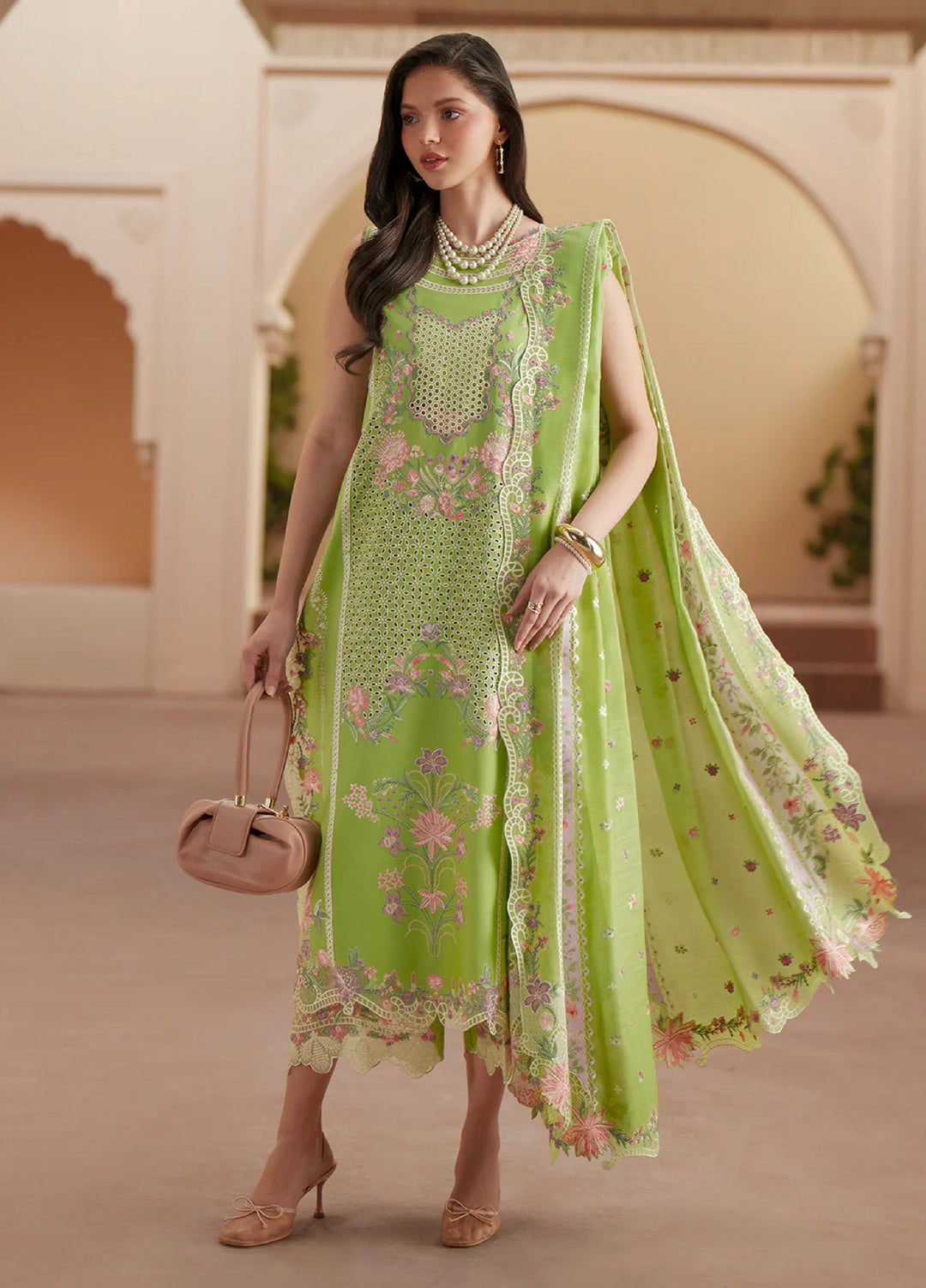 Mashriq by Bin Ilyas Unstitched Embroidered Lawn 3 Piece Suit BI26UML D112A - Festive Collection