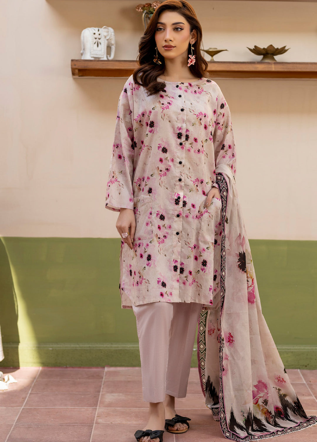 Salina by Regalia Textile Unstitched Printed Lawn 3 Piece Suit RG26PUS D-4 - Summer Collection