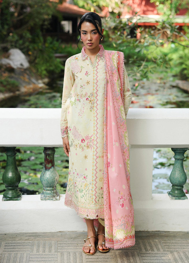 Q Prints by Qalamkar Unstitched Lawn Printed 3 Piece Suit QLK26QP Mairi - Summer Collection