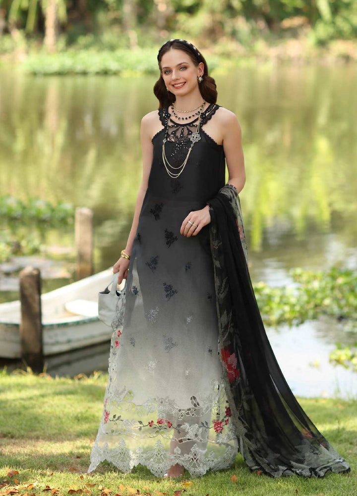 Noor Luxe by Saadia Asad Unstitched Embroidered Lawn 3 Piece Suit SA26ULNE D5 - Eid Collection