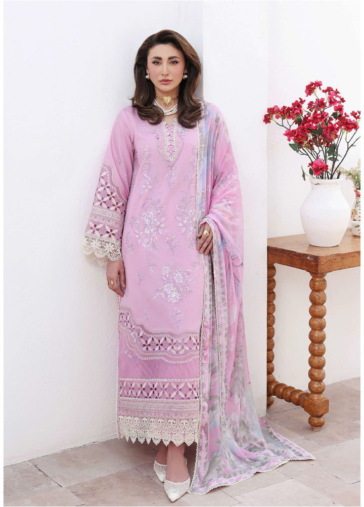 Floral Reverie by Roheenaz Unstitched Embroidered Lawn 3 Piece Suit RN26UFRL PASTEL DREAM - Festive Collection