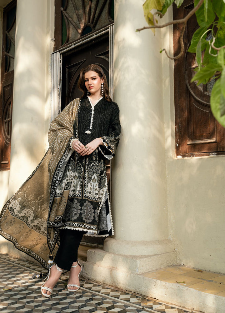 Noir and Blanc by Gul Ahmed Unstitched Printed Lawn 3 Piece Suit GA26UNBL CH-62019 - Summer Collection
