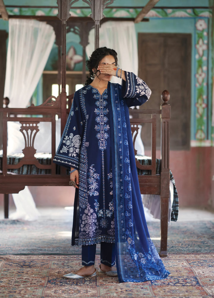 Before Sunset by Casual Lite RTW Embroidered Cotton Lawn 3 Piece Suit CL26PBS Azure Bloom - Casual Collection