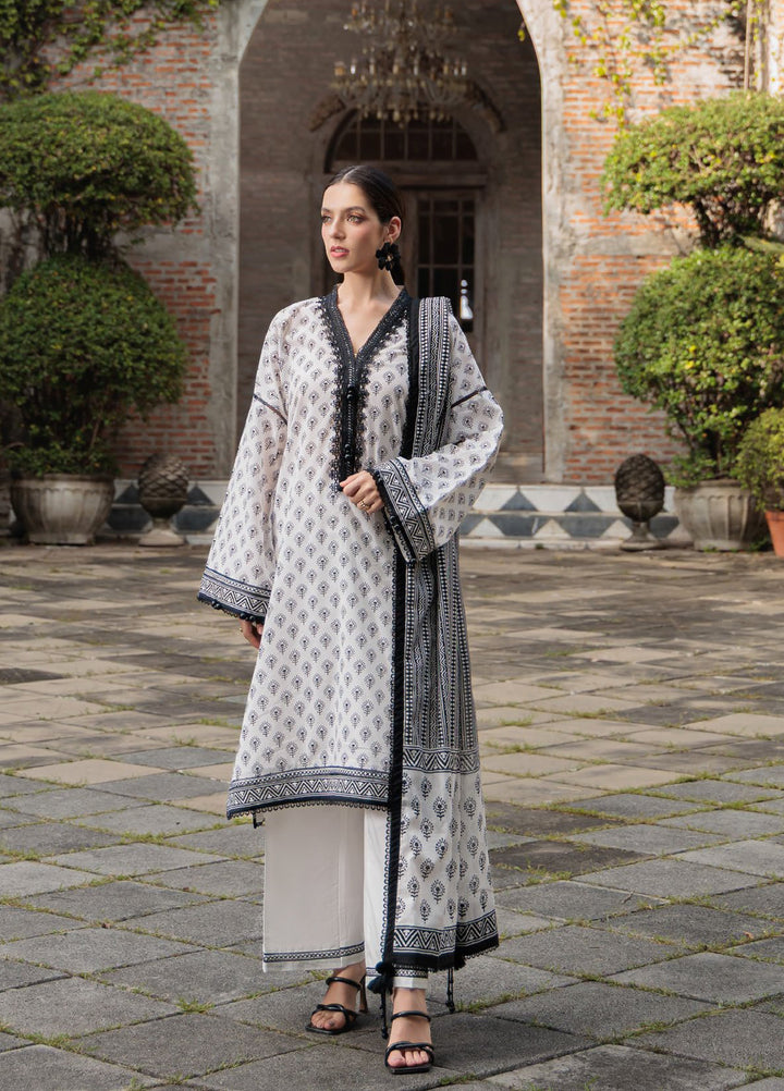 Noir and Blanc by Gul Ahmed Unstitched Printed Lawn 3 Piece Suit GA26UNBL B-62003 - Summer Collection