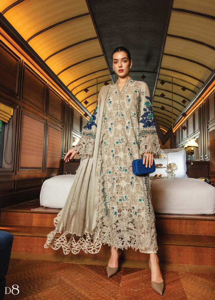 Maria B Unstitched Embroidered Lawn 3 Piece Suit MB26ULE D8 - Eid Collection