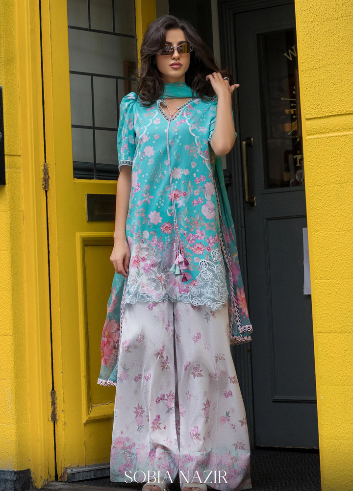 Sobia Nazir Prints Unstitched Embroidered Lawn 3 Piece Suit SN26UPL D-05B - Summer Collection
