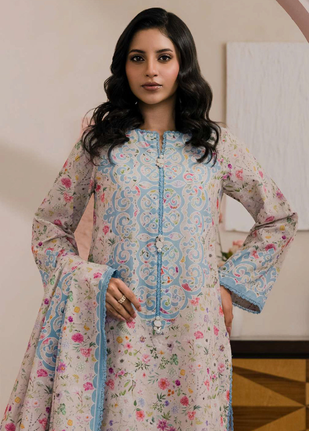 Zellbury Unstitched Printed Lawn 3 Piece Suit ZB26UC WUS26X30891 - Casual Collection
