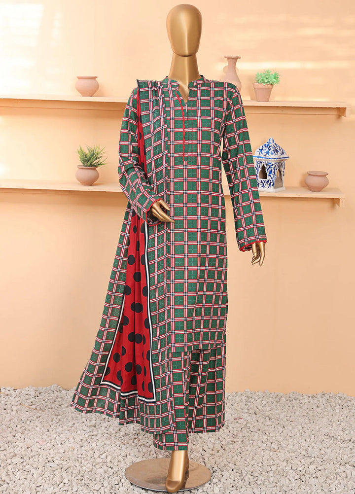 Wintry by Hz Textiles Printed Linen Suits Unstitched 3 Piece LCP-205 - Winter Collection