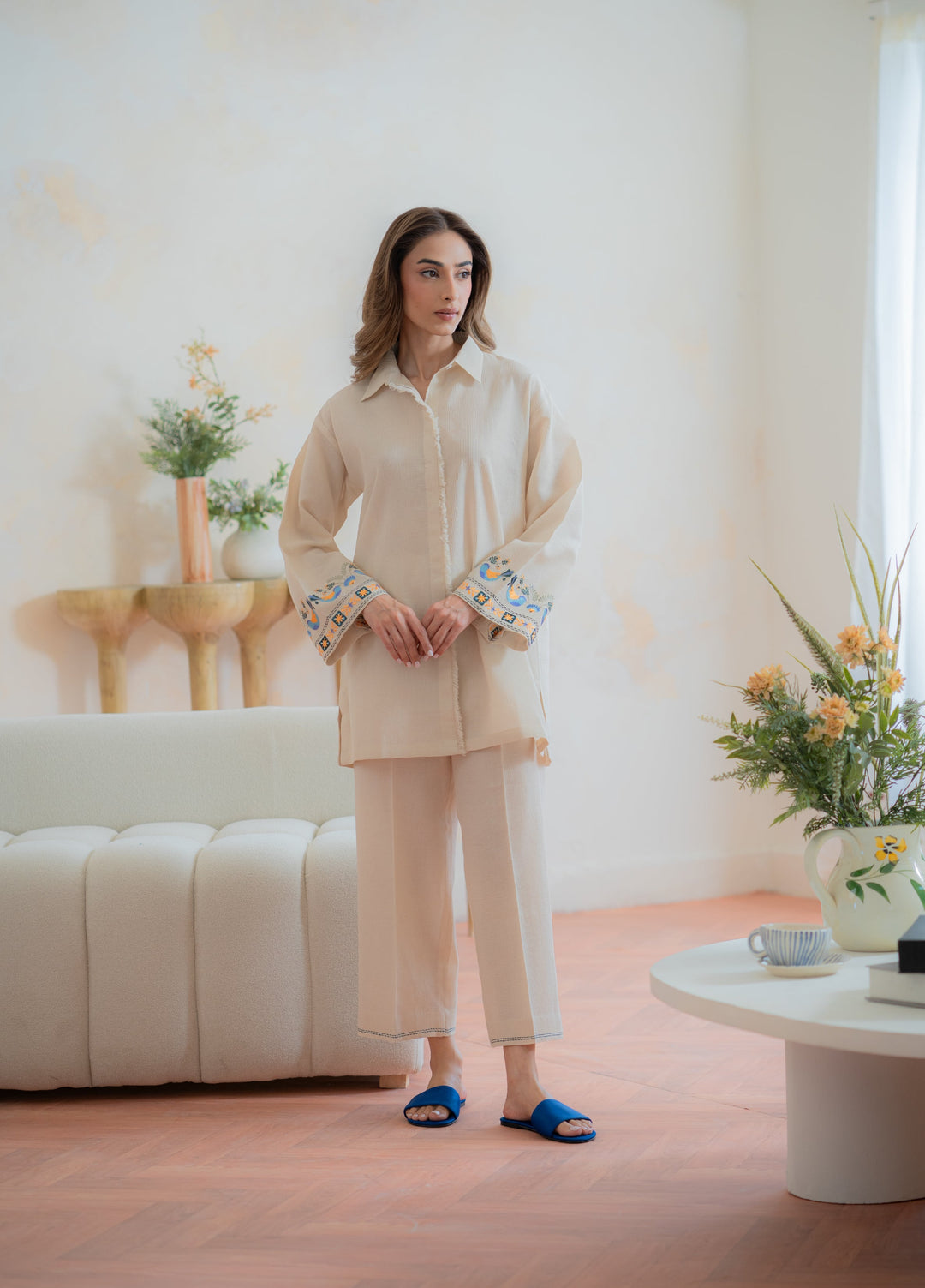 Pret Essentials by Sahar Pret Embroidered Dobby Jacquard 2 Piece SSED-ZH-V2-03 - Winter Collection