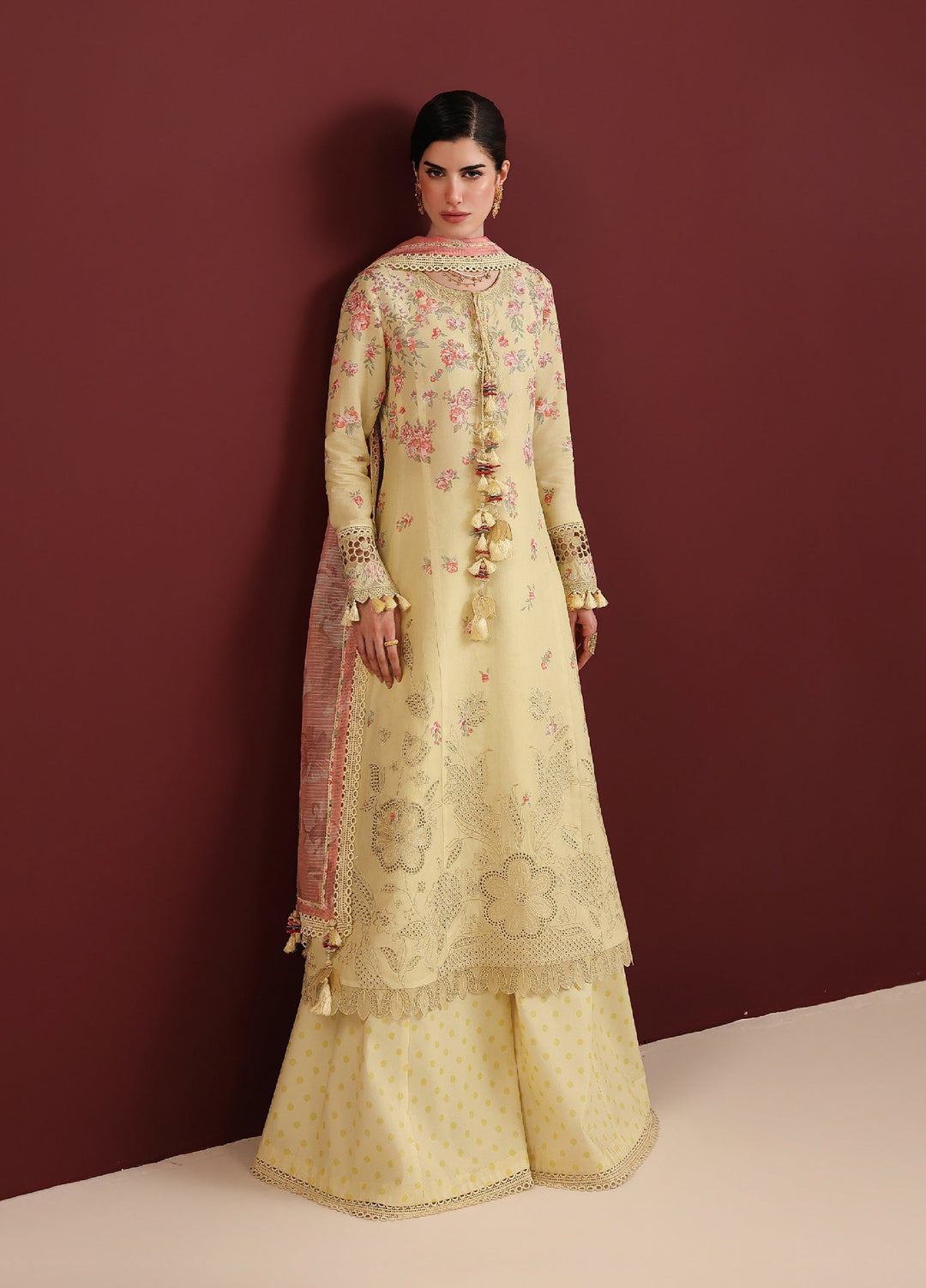 Iris by Jazmin Unstitched Embroidered Lawn 3 Piece Suit JZ26ULI IL26-D07 - Eid Collection