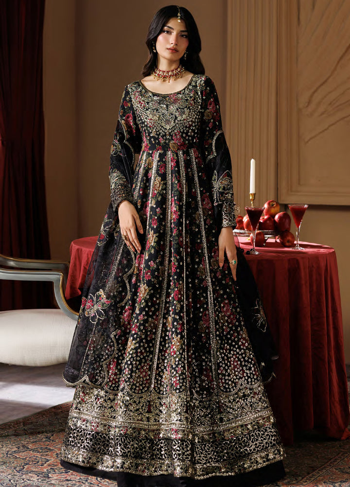 Celeste by Emaan Adeel Unstitched Embroidered Chiffon 3 Piece Suit EA26UCF Ash - Festive Collection