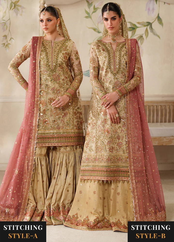 Chantelle by Baroque Unstitched Embroidered Organza 3 piece BQ25CF V14- D 02 - Formals Collection