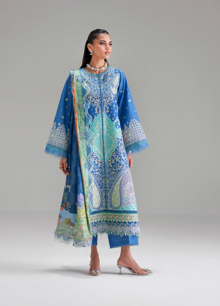 Amour by Bin Ilyas Unstitched Embroidered Lawn 3 Piece Suit BI26ULA 187A - Festive Collection