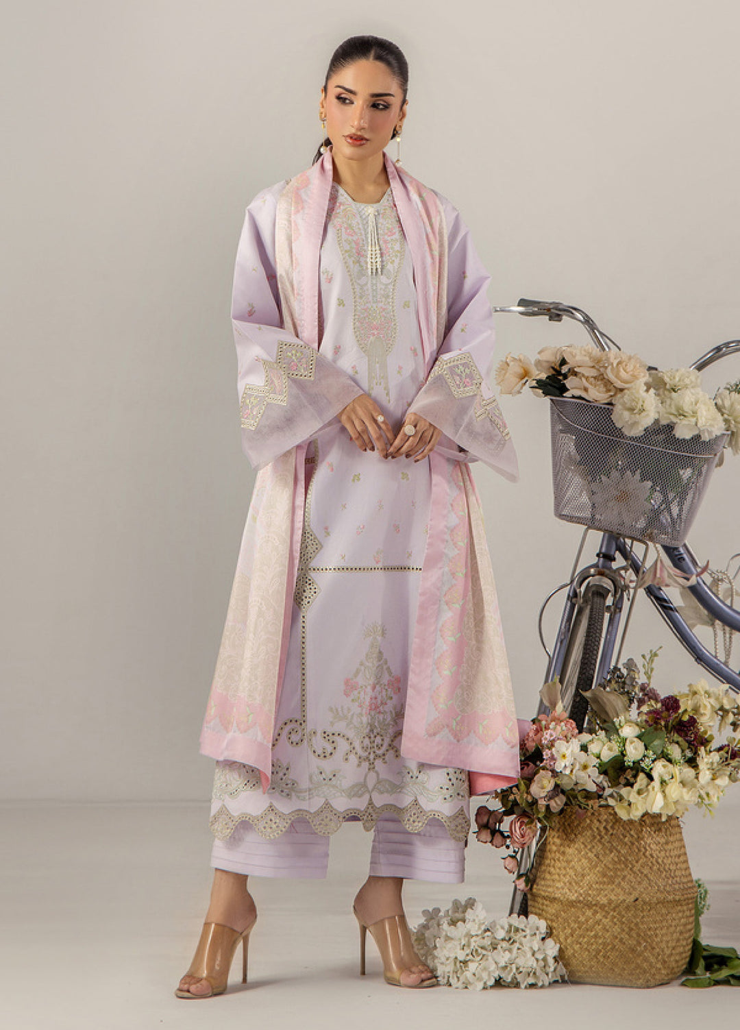 Sara Jahan Women RTW Embroidered Lawn 3 Piece Suit SJ26RF SJ-1089 - Festive Collection