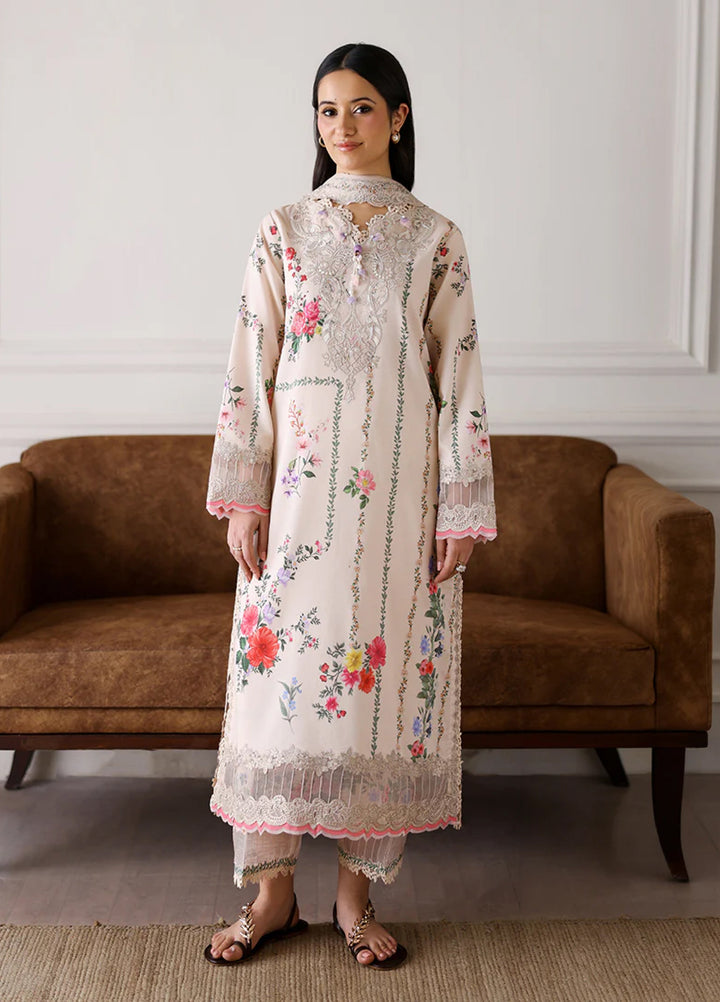 Sunlit Tales by Roheenaz Unstitched Embroidered Lawn 3 Piece Suit RN26ULS Sunflare Petal RUNSS260702 - Lawn Collection