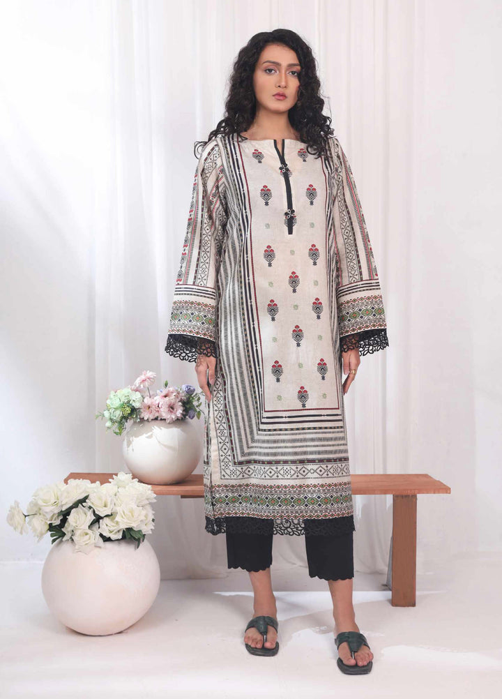 Kamyab Kurti by Rashid Textiles Unstitched Printed Lawn 1 Piece Suit RT26ULK 8751 - Casual Collection