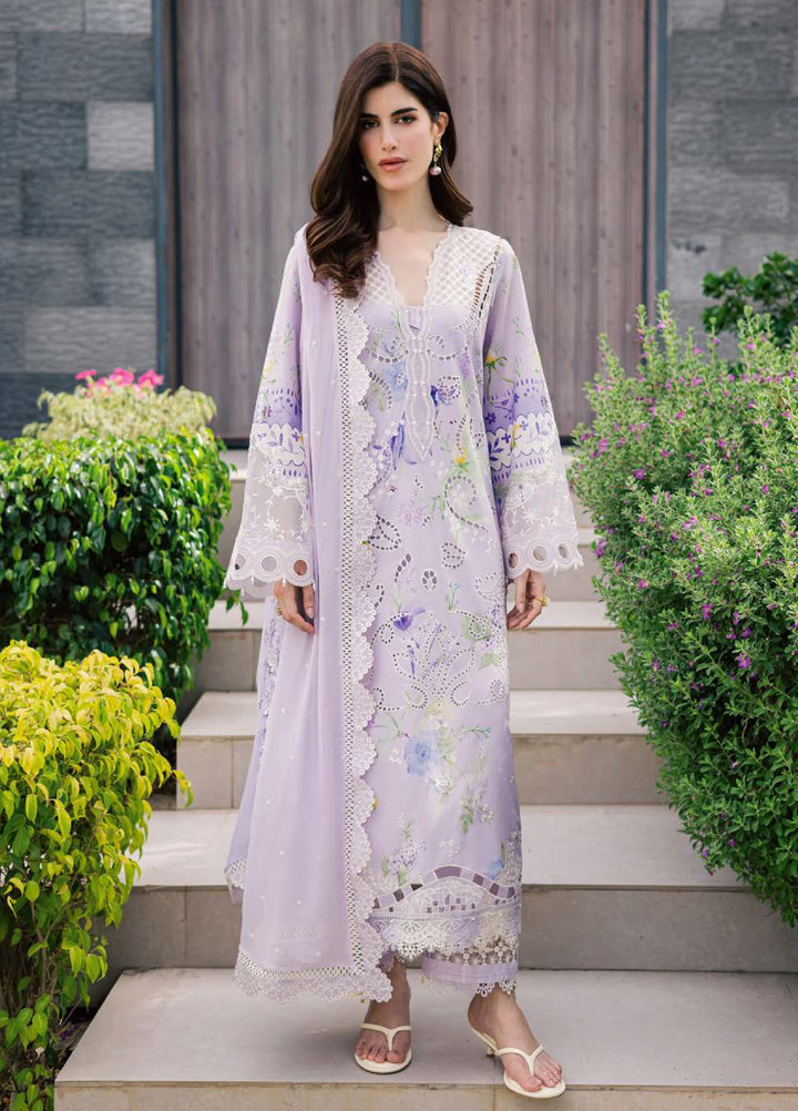Lily May by Nureh Unstitched Embroidered Lawn 4 Piece Suit NU26ULL NE-258 - Eid Collection