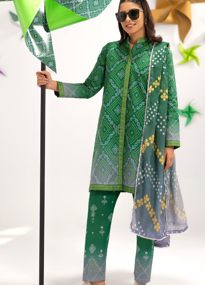 Coco Popup by Al Zohaib Unstitched Printed Lawn 3 Piece Suit AZ26UCP D-1 - Summer Collection