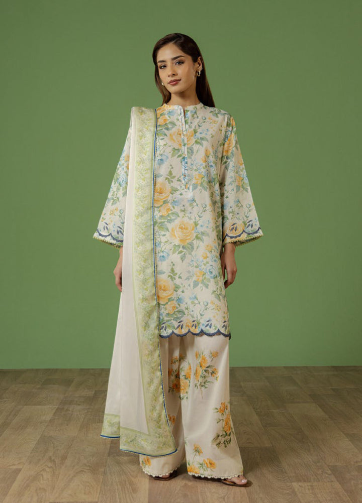 Coco by Zara Shahjahan Unstitched Printed Lawn 3 Piece Suit CZS26UPL AURELIA-7A - Summer Collection