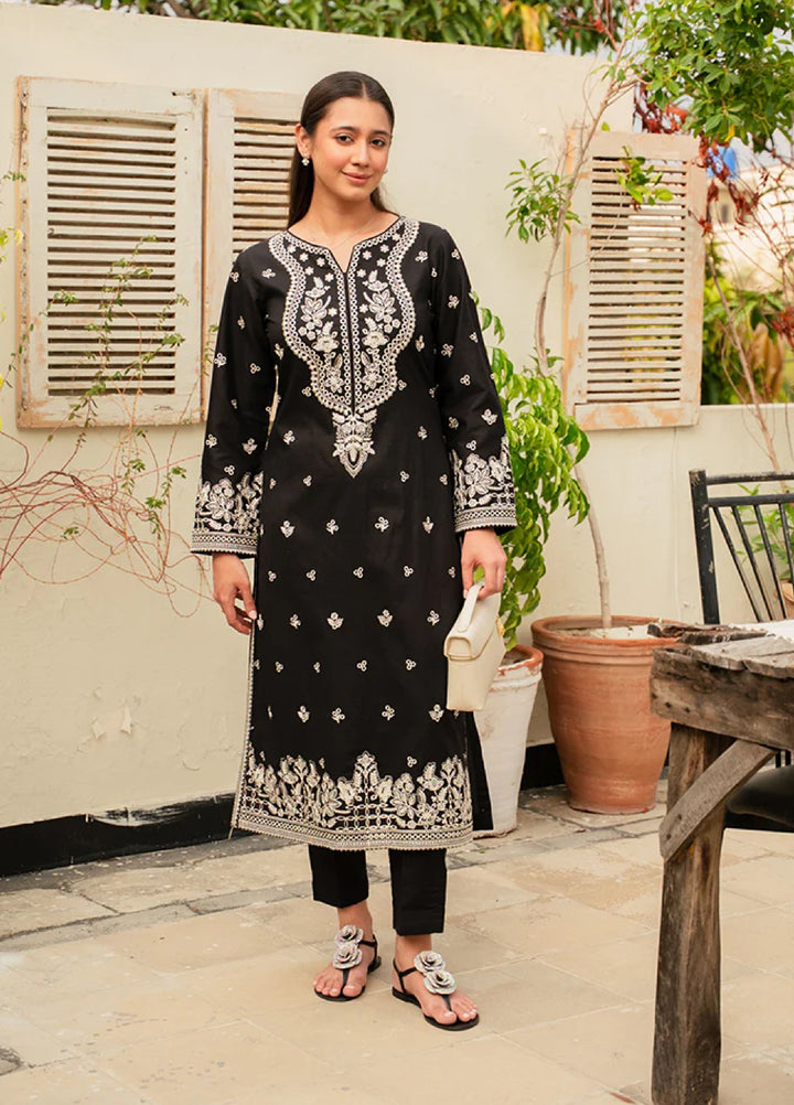 Basics by Gulaal Pret Embroidered Lawn 2 Piece DW-05 Monnlit Noir - Summer Collection