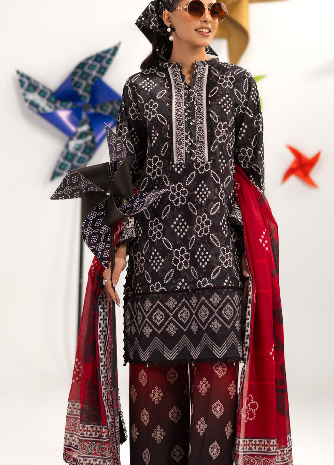 Coco Popup by Al Zohaib Unstitched Printed Lawn 3 Piece Suit AZ26UCP D-5 - Summer Collection