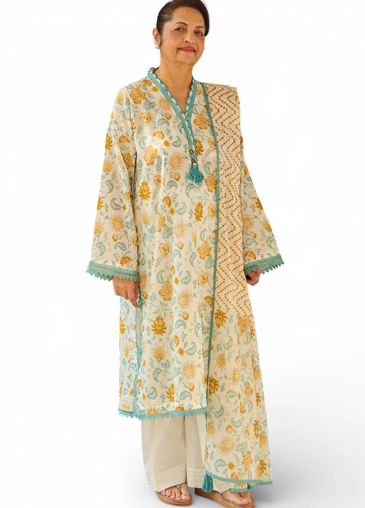 Tribute To Mother by Gul Ahmed Unstitched Printed Lawn 3 Piece Suit GA26UTM CL-62071 B - Summer Collection