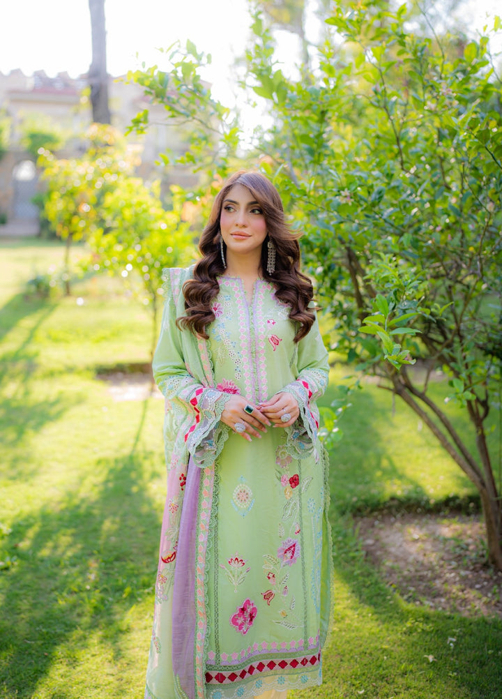Saira Shakira Unstitched Embroidered Lawn 3 Piece Suit SSR26ULE SS-002B - Eid Collection