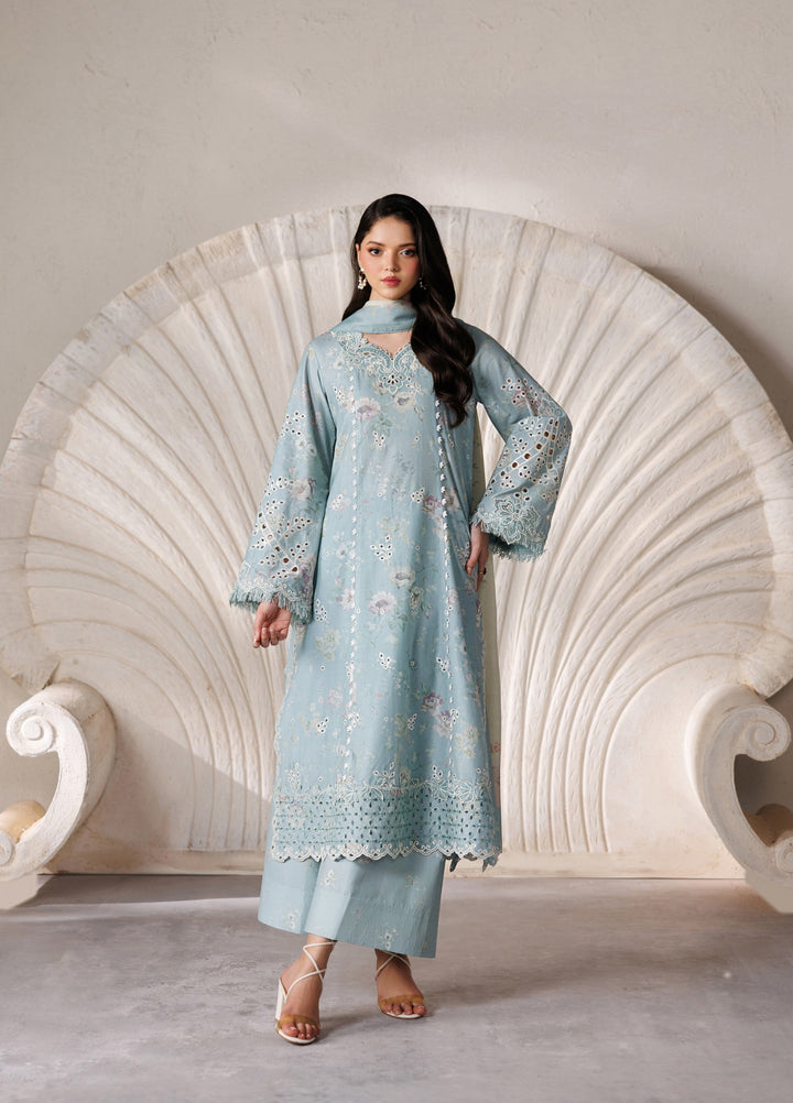 Iznik Unstitched Embroidered Lawn 3 Piece Suit IZ26ULF IBE-10 - Festive Collection